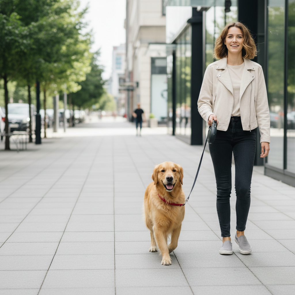 Heavy-Duty Retractable Dog Leash