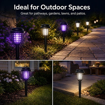 🔥 Solar Mosquito Zapper Light – Outdoor Garden Stake Lamp, UV Insect Killer