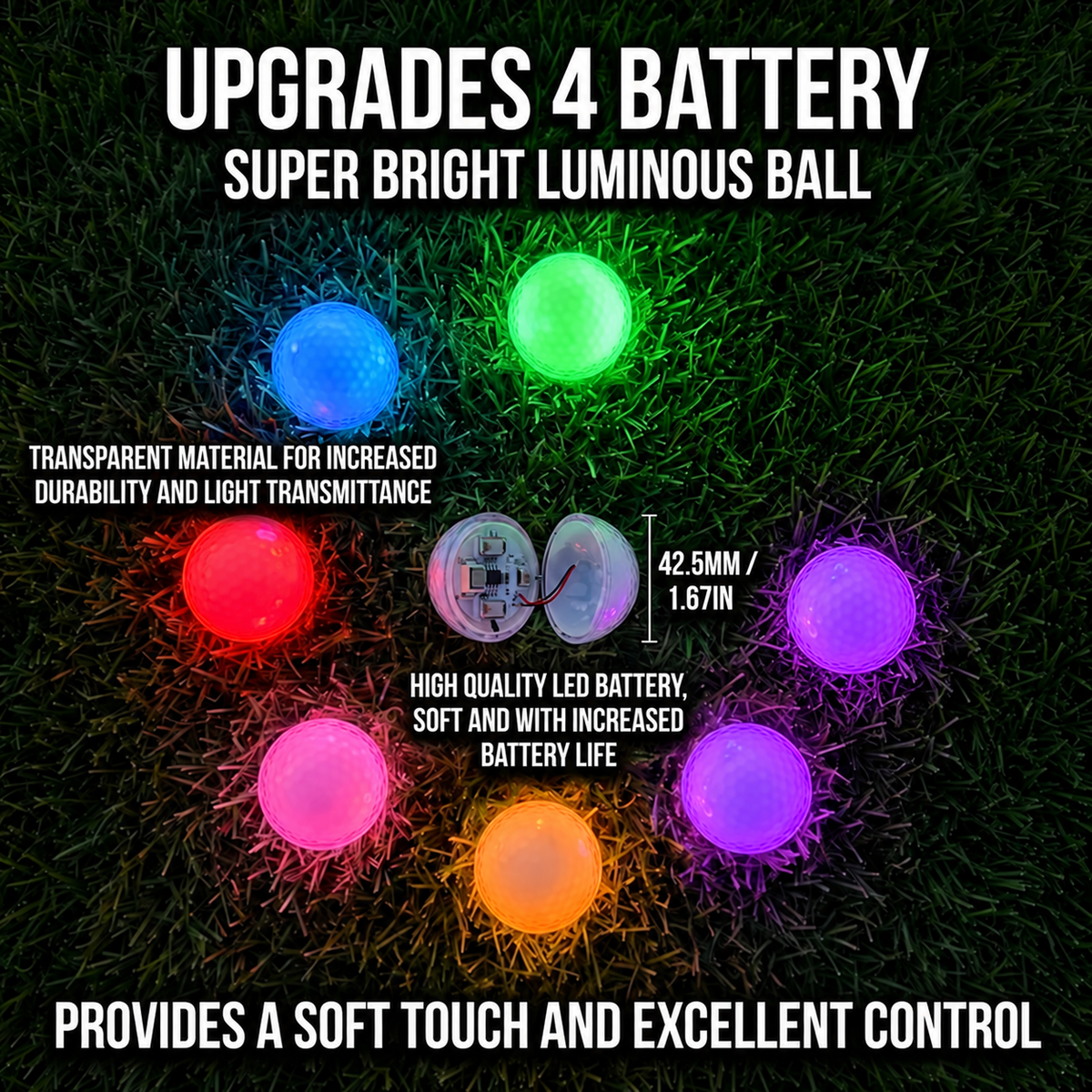 ODEIUN™ NightStrike LED Golf Balls