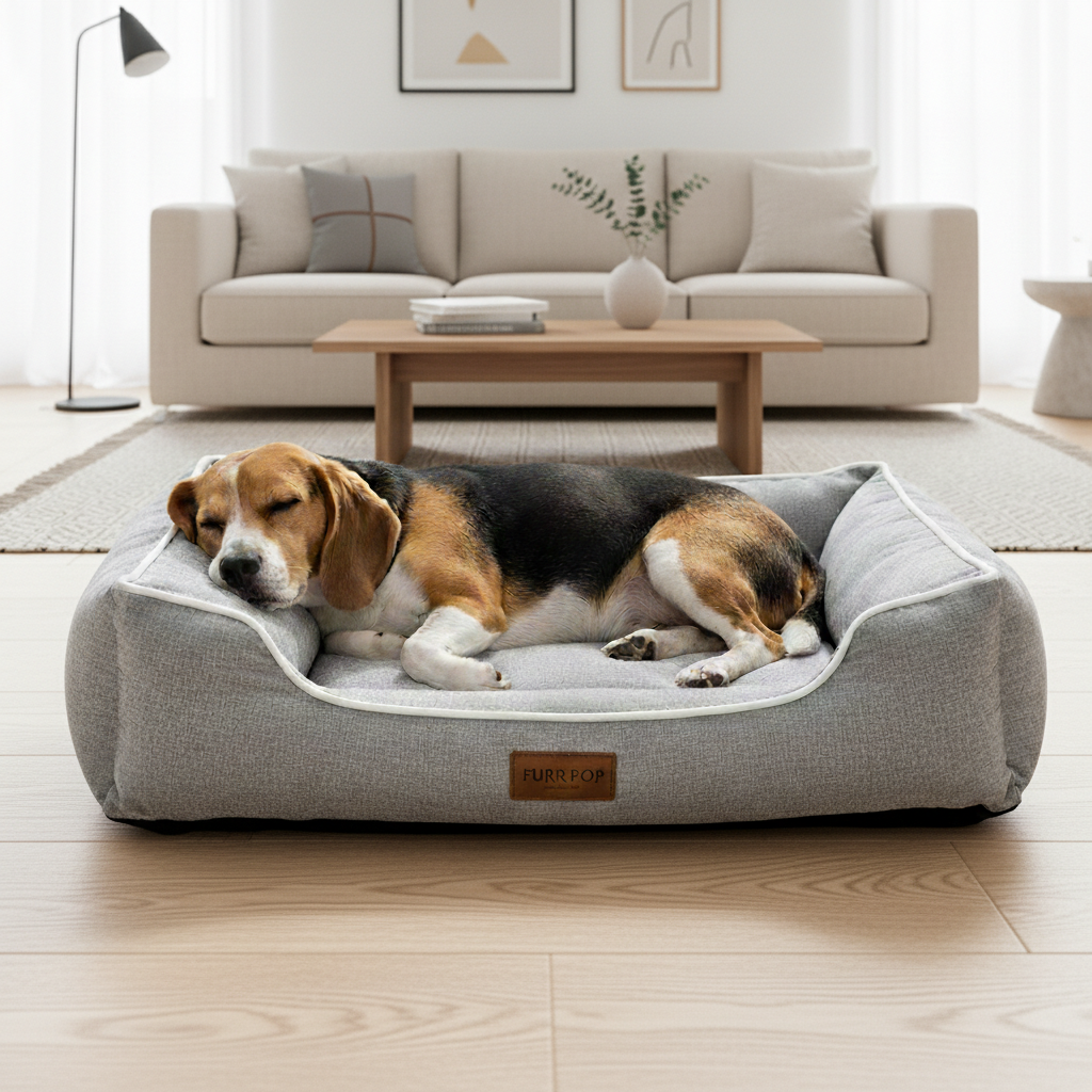FurrPop Orthopedic Memory Foam Dog Bed
