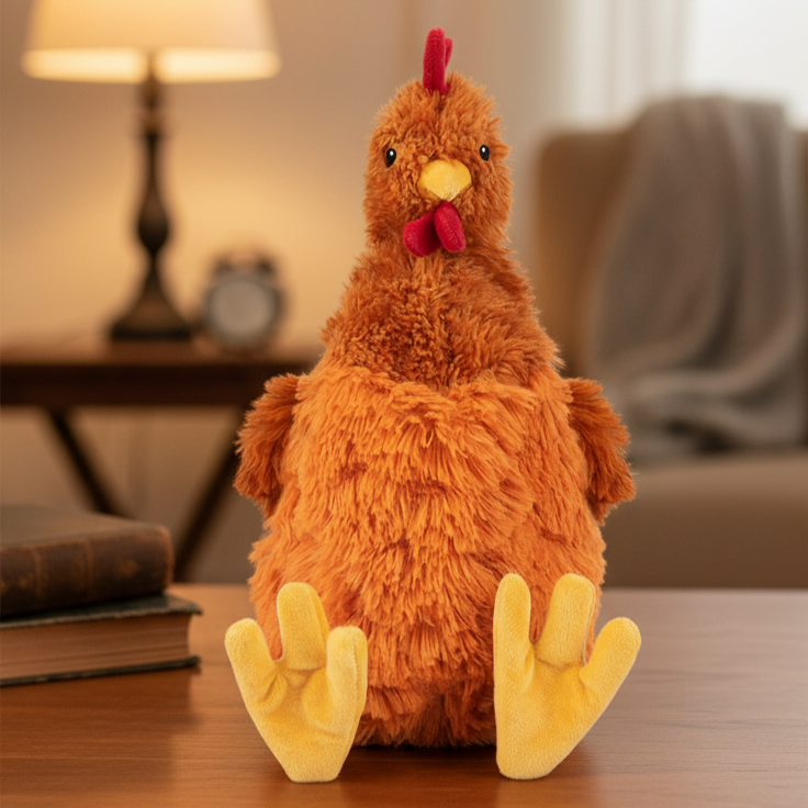 FurrPop Plush Chicken Dog Toy