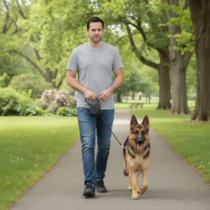 Heavy-Duty Retractable Dog Leash