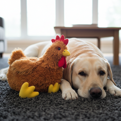 FurrPop Plush Chicken Dog Toy