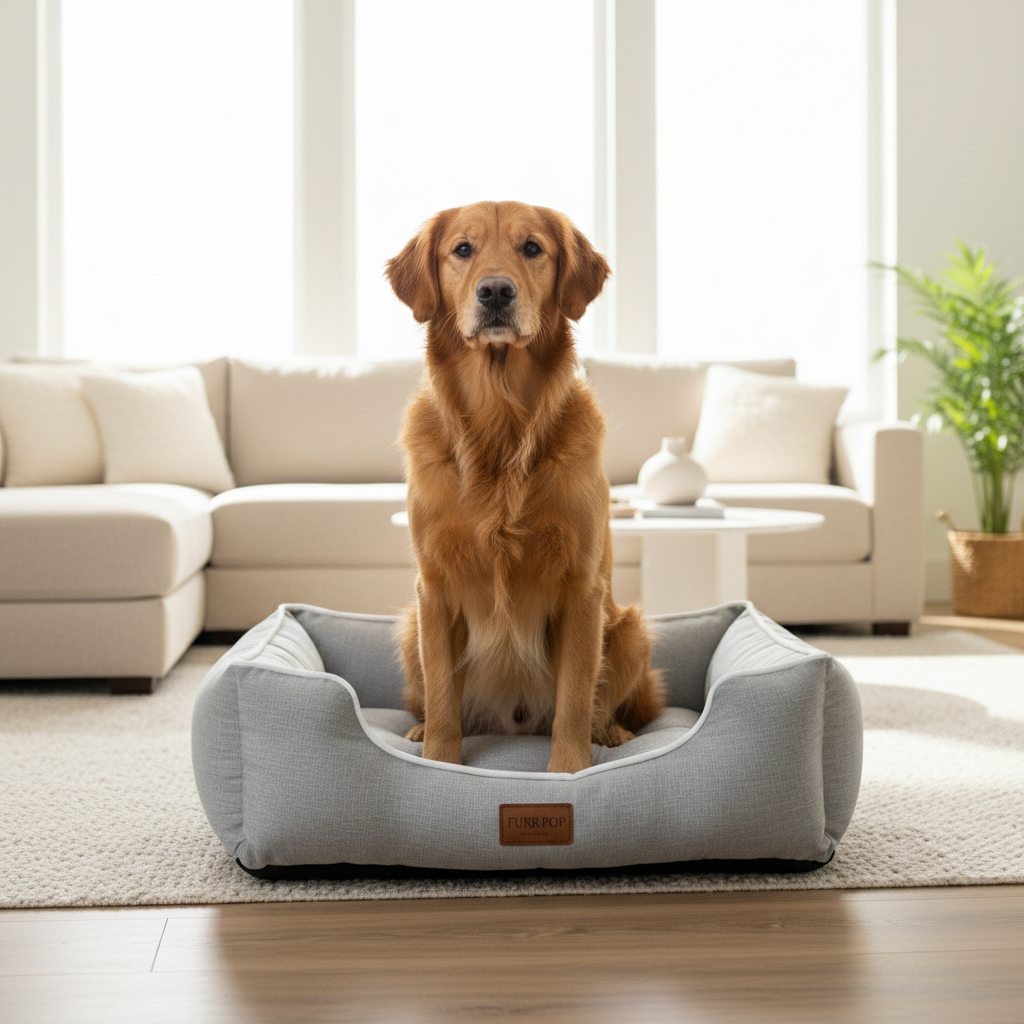 FurrPop Orthopedic Memory Foam Dog Bed