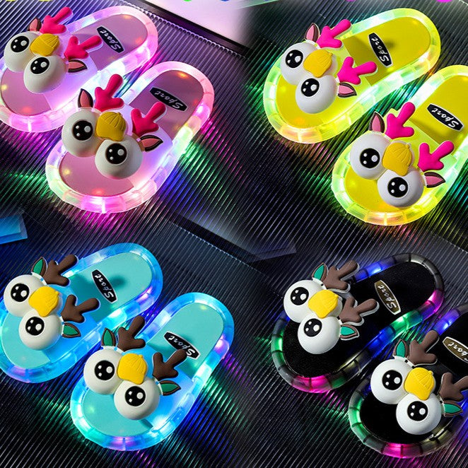 🔥Last Day Sale 60% OFF⏰🩴👀Cute Slippers With Cartoon Motifs That Glow👣🎁