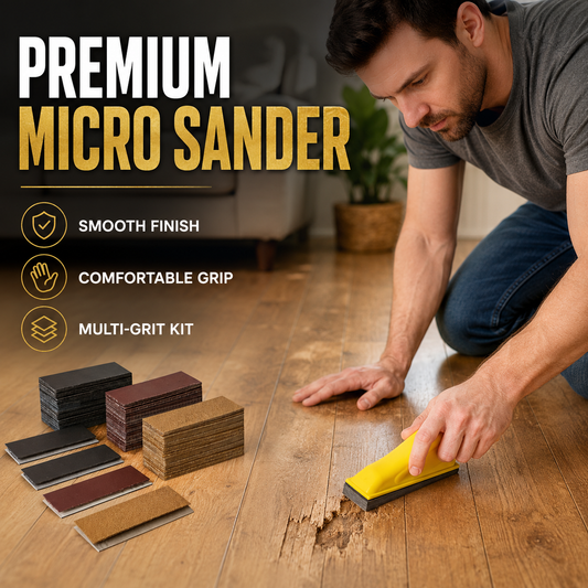 51PCS Premium Micro Sander - 3-in-1 Set for Wood, Crafts, Furniture, Tight Spaces & DIY Projects
