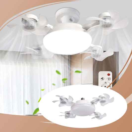 🔥Last Day Promotion 50% OFF🌀Smart LED Ceiling Fan Light with Remote – 3 Speeds, 3 Color Temps, Quiet Motor